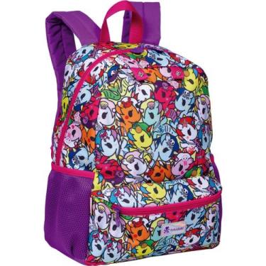 Imagem de Mochila Escolar Infantil De Alças Feminina Menina Unicórnio Tokidoki S