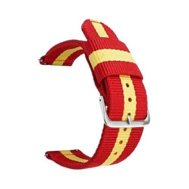 Imagem de Pulseira De Relógio De Nylon Trançado De Liberação Rápida De 20mm 22mm