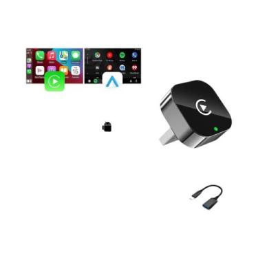 Imagem de Adaptador Wireless CarPlay E Android Auto 2 Em 1, Caixa Inteligente AI