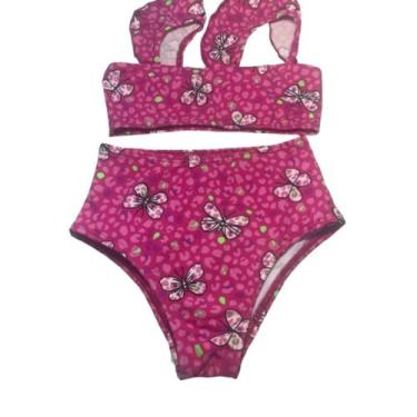 Imagem de Biquini Babadinho Infantil Estampado Vekyo Confortavel Básica Piscina 