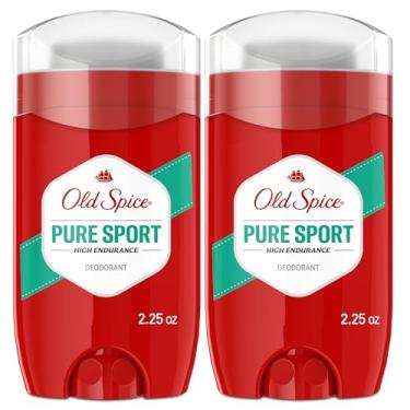 Imagem de Old Spice Desodorante masculino sem alumínio, alta resistência, defesa contra suor 24/7 e proteção contra odores, frescor 24/7 e aroma duradouro, perfume esportivo puro, 85 g (pacote com 2)