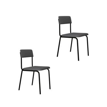 Imagem de Cadeira Fit Fixa C/4 Pes 475 X 505 X 810 Mm C/2 Un. Corriente Cinza Claro Corriente Cinza Claro