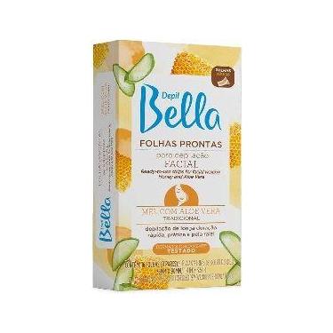 Imagem de Depil Bella Folhas Prontas Para Depilação Facial Mel Com Aloe Vera 16 