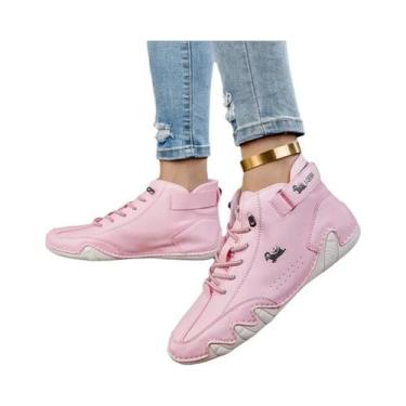 Imagem de Botas de Tornozelo Femininas - Planas, com Cadarço e à Prova d'Água, 4