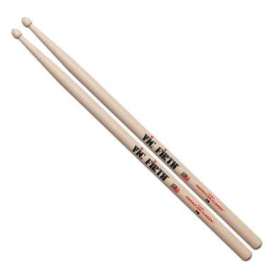 Imagem de Vic Firth Baqueta clássica 2B-American Hickory-Wood Tip (VF-2B)