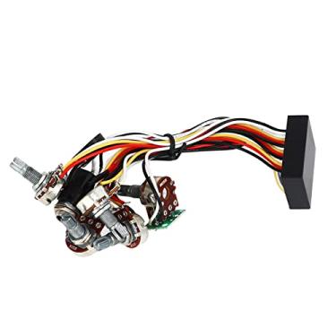 Imagem de XUXHOU O Circuito de Pré-amplificador de Baixo Elétrico de Metal e Plástico Durável Melhora a Qualidade do Som para Baixistas DIY