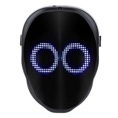 Imagem de Zhjvihx Capa Facial Transformadora de LED, 115 Expressões Animadas, Máscara Facial Personalizável Controlada por Aplicativo Com Detecção de Gestos e Conectividade, para Fantasia de