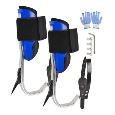 Imagem de Shakven Picos de escalada em árvores,Picos de árvores para escalada - Equipamento portátil de escalada em poste,de escalada resistentes da árvore, jogo de escalada do chicote de fios da árvore para a