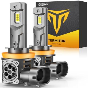 Imagem de FAHREN Lâmpadas H11/H9 70.000LM 12X ultra brilhantes, lâmpadas de neblina H8 Plug-N-Play, 1:1, mesmo tamanho, pronto para Canbus, sem polaridade, pacote com 4