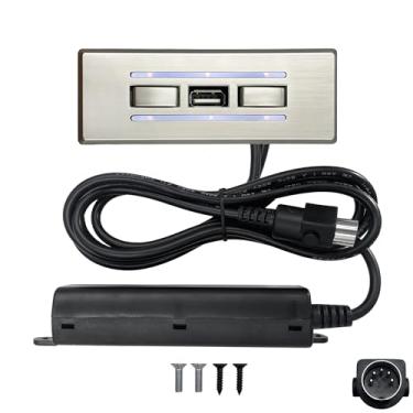 Imagem de Fruhdi Cadeira elétrica elétrica reclinável Kaidi, 4 botões, 5 pinos, controle manual, modelo KDH134A, substituição com USB