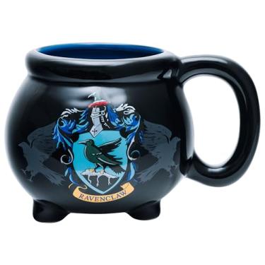 Imagem de Silver Buffalo Harry Potter House – Caneca esculpida em cerâmica 3D com brasão de Corvinal, 590 ml