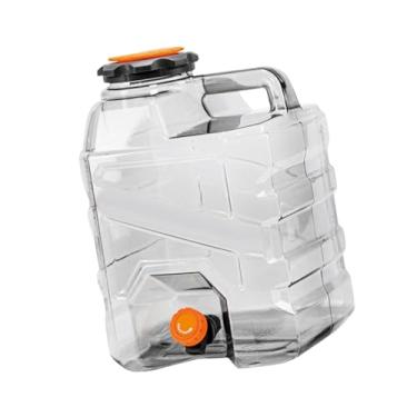 Imagem de kowaku Balde dispensador de água à prova de vazamentos, recipiente reutilizável para armazenamento de bebidas, recipiente para transporte de água, barril, 15l