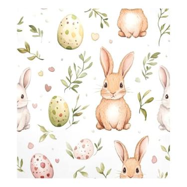 Imagem de Blueangle Capa magnética para lava-louças, ovos de coelhinhos da Páscoa, decoração da capa da máquina de lavar louça, adesivos de eletrodomésticos, adesivos de eletrodomésticos, 58 cm C x 66 cm