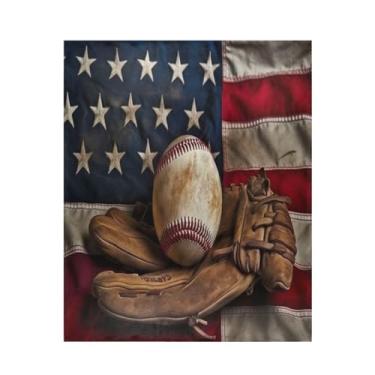 Imagem de ATTX Cobertor de microfibra de veludo com estampa de taco de beisebol vintage - Cobertor de cama leve ultra macio para sofá, cama, 127 x 152 cm #546