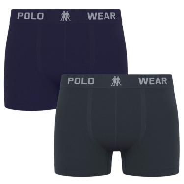 Imagem de Kit 2 Cuecas Boxer Polo Wear Masculina