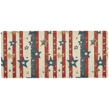 Imagem de SEHANY Tapete de mouse grande bandeira americana 80 x 30 cm antiderrapante para jogos com base de borracha de 3 mm de espessura, protetor de mesa para laptop, mesa para jogadores, desktop, escritório