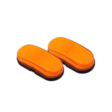 Imagem de Lanterna Delimitadora LED 12V Âmbar 4 Peças Posição Lateral para Caminhões, Reboques e Vans