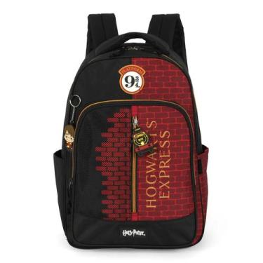 Imagem de Mochila Escolar Bolsa De Costas Reforçada Harry Potter - Luxcel, Vinho