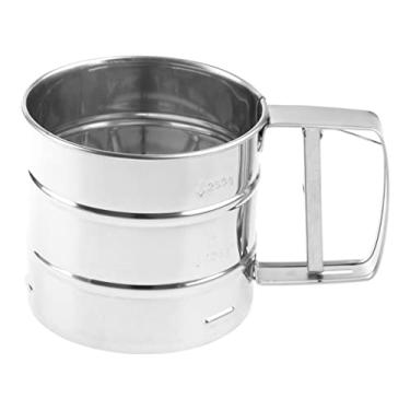 Imagem de Coqueteleira de malha de cobertura de farinha inoxidável mecânica ferramenta de cozinha fina