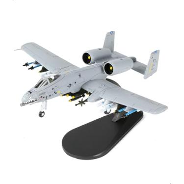 Imagem de NUOTIE 1/100 A-10 Thunderbolt II (Warthog) Attack Pre-Build Metal Aeronave Kits VX-23 réplica de avião militar para coleção de exibição ou presente