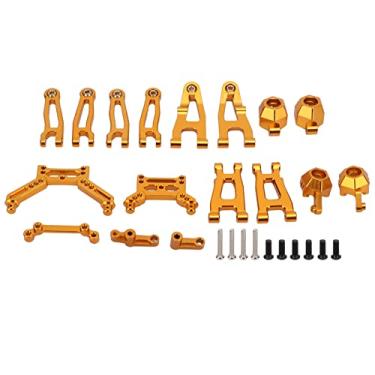 Imagem de Ainoli 1 par/conjunto Kit de suporte de suspensão de montagem de eixo de grupo de copo de direção de braço oscilante para carro SG1603 SG1604 1/16 RC (Ouro)