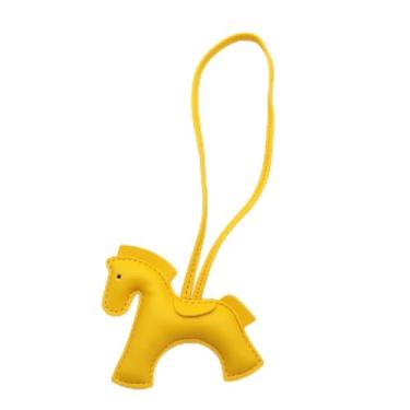 Imagem de Pingente de mini pônei de couro PU para mulheres, moda multicolorida, acessórios para bolsa de pônei, pingente de carro, presente de aniversário