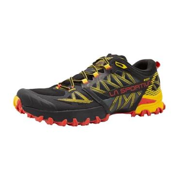 Imagem de La Sportiva Bushido III GTX Tênis de corrida masculino impermeável para trilha, Preto/Amarelo, 10 Wide