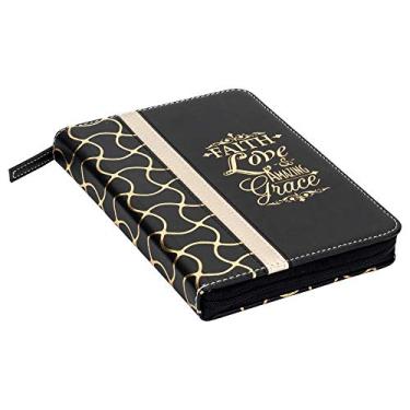 Imagem de Kelli's shop Diário com inscrição com zíper – Fé, amor e incrível