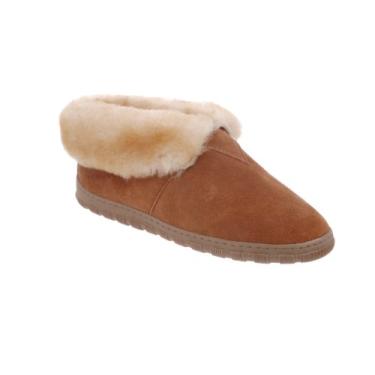 Imagem de Pantufa masculina Cloud Nine de pele de carneiro, Chestnut, 14