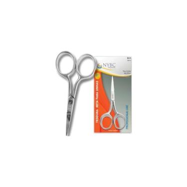 Imagem de Tesoura para Unhas Ponta Reta, Aço Inox, 9cm x 5,7cm, Cortes Delicados