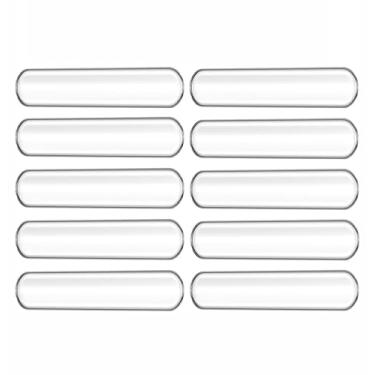 Imagem de 10 peças de batentes de porta anticolisão de silicone e amortecedores de móveis - almofadas redutoras de ruído para portas de geladeira/armário, capas de vaso sanitário, cantos de mesa (tamanho M: 6,3