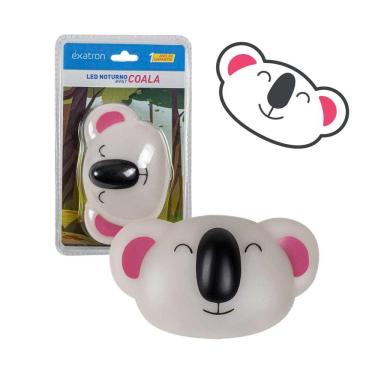 Imagem de Luminária Luz Noturna Coala Infantil Abajur Parede Exatron ST2407