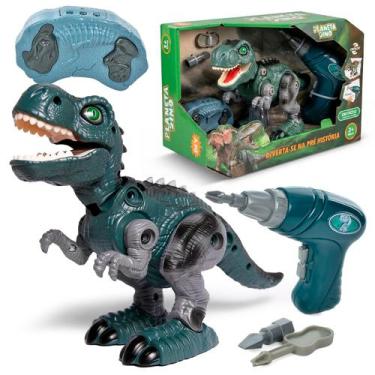 Imagem de Dinossauro De Brinquedo Monta-Monta Dino Ferramenta Pedagógico Com Mov