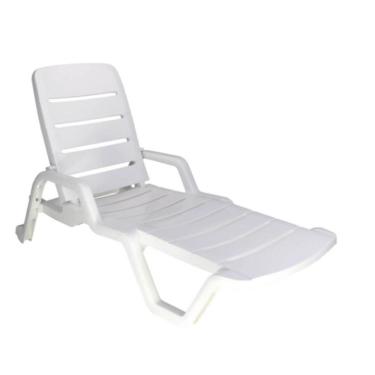 Imagem de Espreguiçadeira Tramontina Leblon Branco