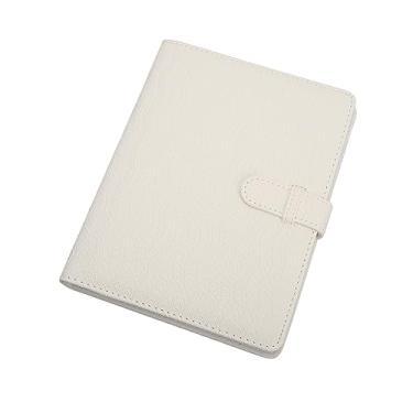 Imagem de Cryfokt Mini álbum de Fotos Vintage de 128 Bolsos Com Fecho de Laço para Mini 12 11, álbum Leve e Macio para Fotos de Bebês, Couro PU 7,9x6,1x0,8in (Branco Ondulado)