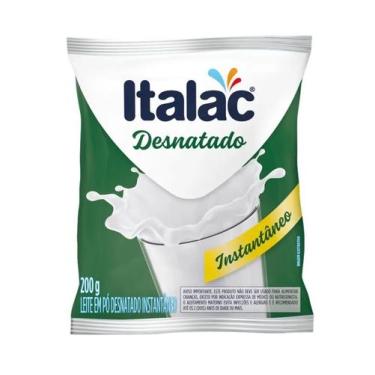Imagem de Leite em Pó Italac Desnatado Instantâneo 200g 0% Gordura