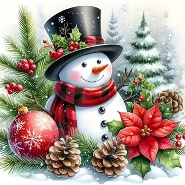 Imagem de Adesivos de vinil de vinil de pinha de boneco de neve de PVC adesivos autoadesivos à prova d'água para carros, laptops, caminhões, motocicletas, parede, janela, bagagem, capa de arranhão, decoração de