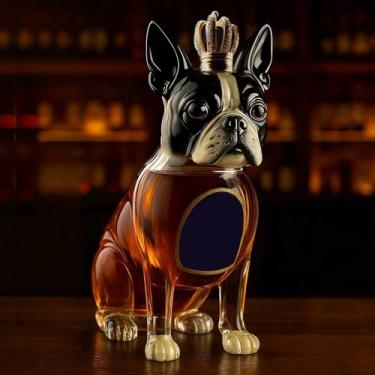 Imagem de Garrafa de uísque para cães de 290 ml, garrafa engraçada de uísque para cães, licor de vidro vazio, novidade feita à mão, garrafa de vinho para armazenamento de bebidas alcoólicas, presente para