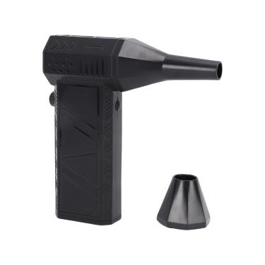 Imagem de Yunir Espanador de Ar Elétrico, Ventilador Turbo Portátil, Velocidade de 52 M/s Com Bateria de 8000mAh, 2 Bicos, para Acampamento de Limpeza de Teclado de Carro (Turbofan canalizado X6 preto)