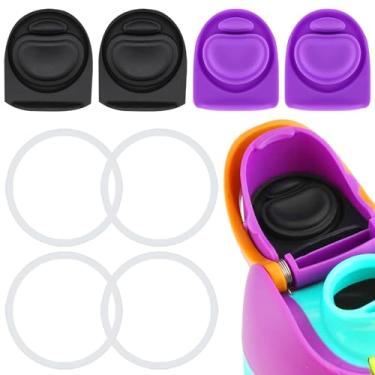 Imagem de ZONBBEE Rolha de substituição e anel de vedação O de silicone compatível com Owala FreeSip 680 g, tampa de anéis de vedação superior de garrafa para Owala 16/19/24/32/1,134 g, acessórios de inserção