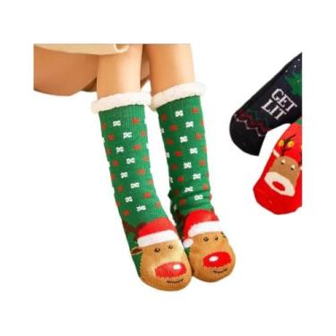 Imagem de Casaco de Pelúcia Feminino para Inverno - Pinguim, Veado, Urso - Quent