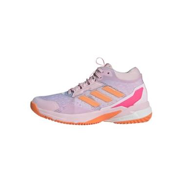 Imagem de adidas Crazyflight 6 Tênis feminino de cano médio, Rosa claro/rosa lúcido/rosa blush, 38