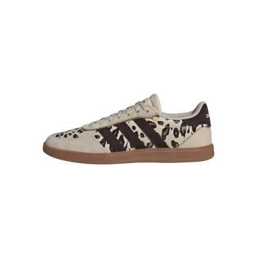 Imagem de adidas Tênis feminino Breaknet Sleek, Crystal Linen/Aurora Coffee/Matte Gold, 34