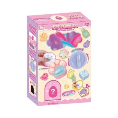 Imagem de Brinquedo Caixa Surpresa Infantil Com Máquina De Estourar E Pendentes 