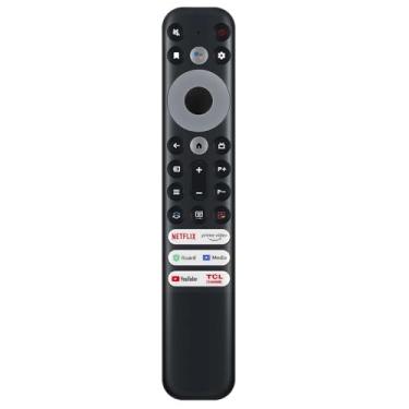 Imagem de RIVIERA Controle remoto de substituição RC813 apenas para TCL Google TV Q5/Q6/Q7/QM7/QM8/S3/S4 Series 4K UHD HDR LED QLED QD-Mini Full HD Smart TVs (não serve para Roku/Fir-TV)