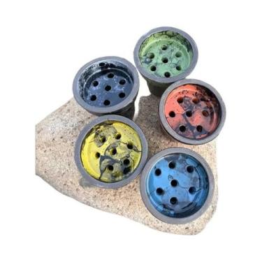 Imagem de Bowl De Cerâmica Para Shisha Com 7 Furos, Acessórios Para Fumar Nargui
