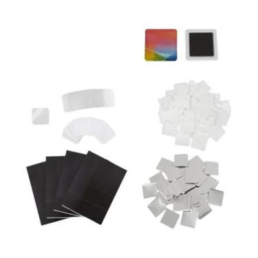 Imagem de Máquina De Fazer Botões De Metal Quadrados 50x50mm 100pcs DIY Peças De