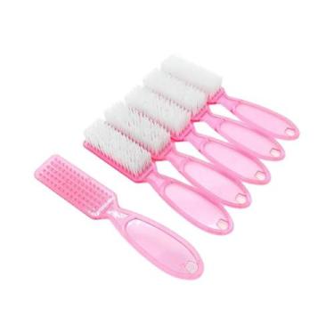 Imagem de Conjunto De Pincéis De Unha Transparentes Rosa Com Cabo Ergonômico 2/5