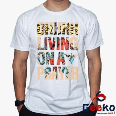 Imagem de Camiseta Bon Jovi 100% Algodão Ohhhh Living on a Prayer Rock Geeko, Br