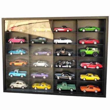 Imagem de Expositor 24 Nichos - Escala 1:32 carrinhos Preto - cod 32003 - MAG AR